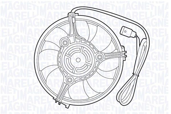 MAGNETI MARELLI Вентилятор, охлаждение двигателя 069422529010